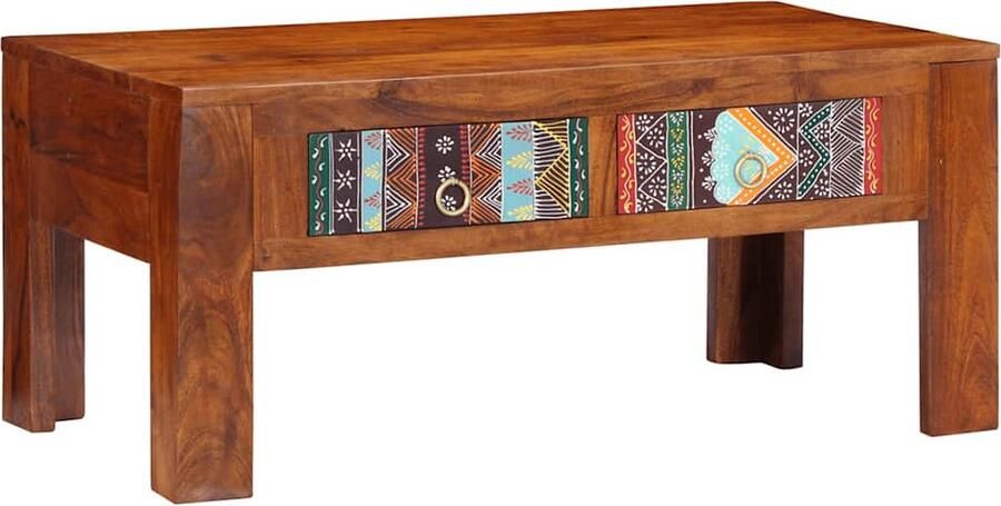 VidaXL Salontafel 90x50x40 cm massief acaciahout - Foto 2