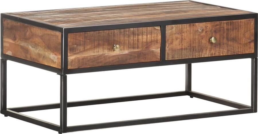 VidaXL Salontafel 90x50x40 cm ruw acaciahout