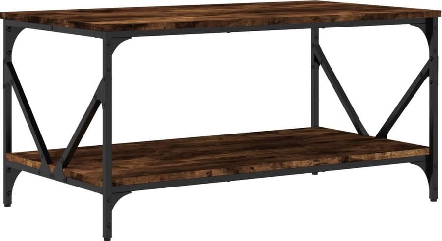 VidaXL -Salontafel-90x50x45-cm-bewerkt-hout-gerookt-eikenkleurig