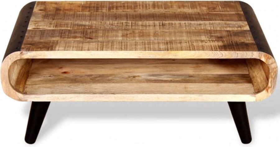 VidaXL Salontafel 90x55x39 cm ruw mangohout - Foto 2