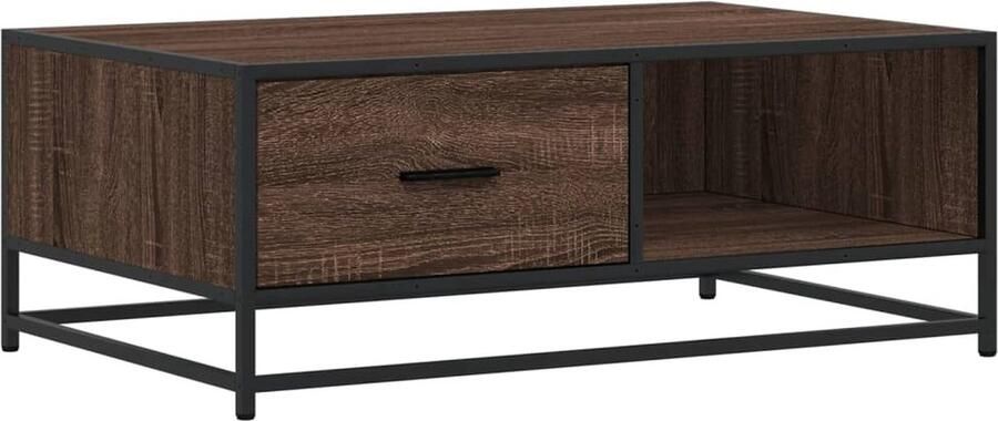 VidaXL Salontafel 90x57x35 cm Bruin Eikenkleur Salontafel Salontafels Bijzettafel Banktafel