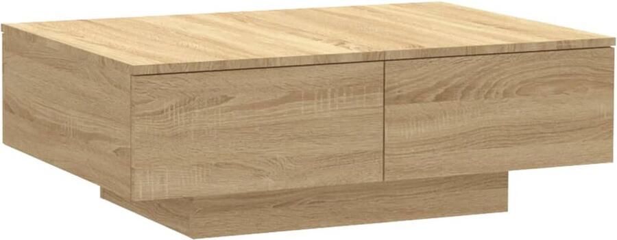 VidaXL Salontafel 90x60x31 cm bewerkt hout sonoma eikenkleurig - Foto 3