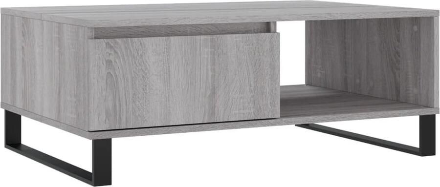 VidaXL -Salontafel-90x60x35-cm-bewerkt-hout-grijs-sonoma-eikenkleurig - Foto 6