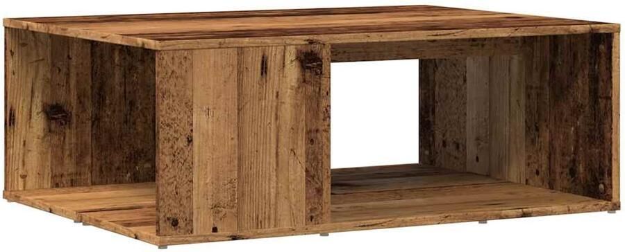 VidaXL Salontafel 90x67x33 cm bewerkt hout oud houtkleurig