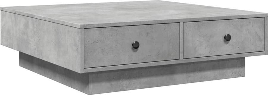 VidaXL Salontafel 90x90x28 cm spaanplaat betongrijs Salontafel Salontafels Bijzettafel Banktafel