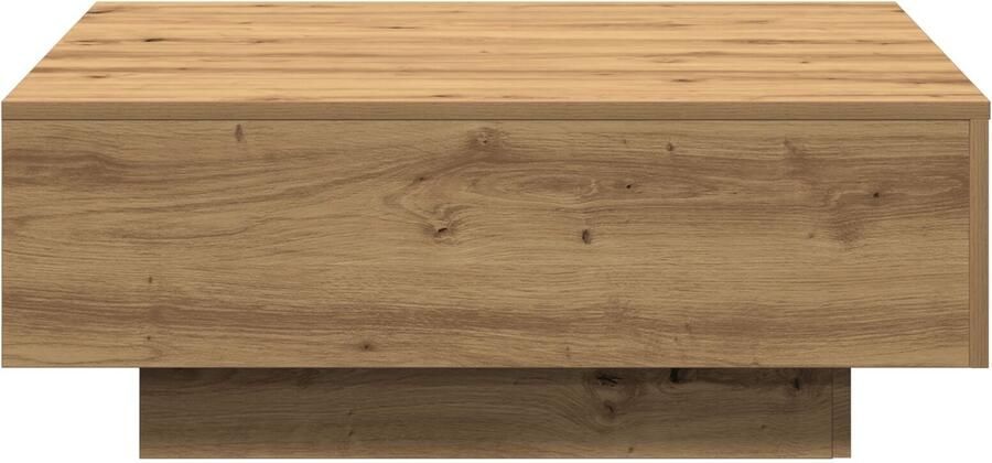 VidaXL Salontafel artisanaal eikenkleurig 80 x 80 x 31 cm Bewerkt hout - Foto 2