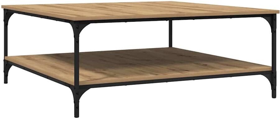 VidaXL Salontafel artisanaal eikenkleurig 100 x 100 x 40 cm