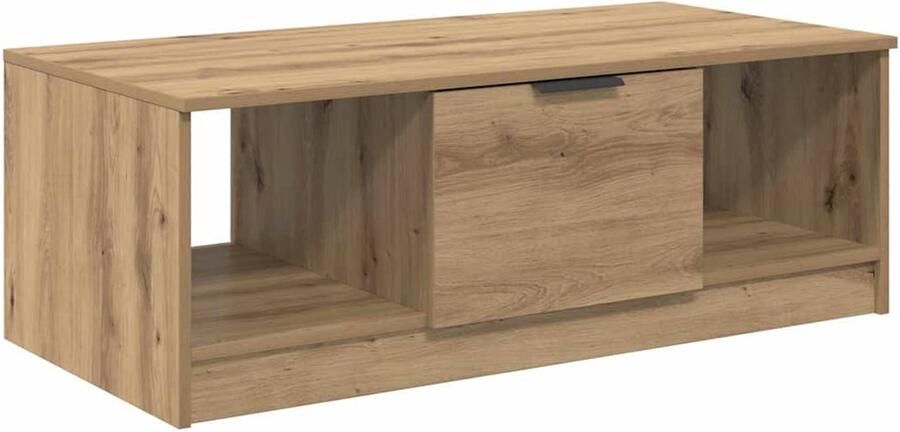 VidaXL Salontafel artisanaal eikenkleurig 100 x 50 x 36 cm