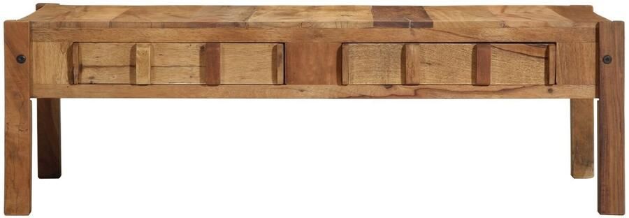 VidaXL Salontafel Bruin 110 x 54 x 35 cm Massief Gerecycleerd Hout - Foto 2