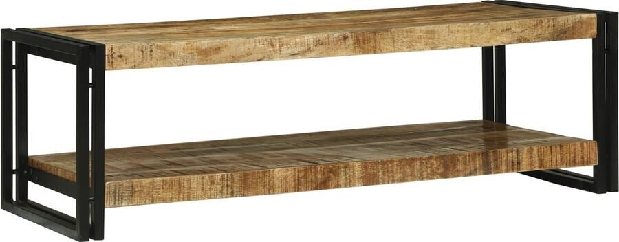 VidaXL Salontafel 120x50x38 cm Massief Houten Ruw Mangohout