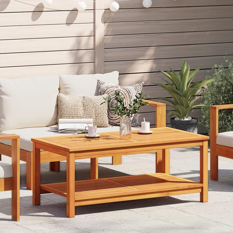 VidaXL Salontafel Bruin 70 x 40 x 45 cm Massief acaciahout