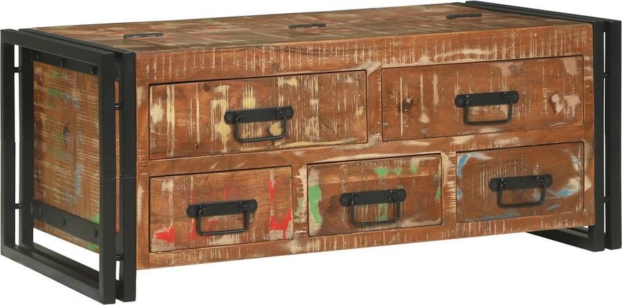VidaXL Salontafel Bruin 90 x 50 x 38 cm massief gerecycled hout