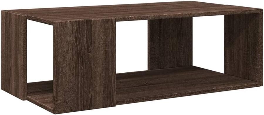 VidaXL Salontafel Bruin Eiken 89 5x48x30 cm Salontafel Salontafels Bijzettafel Woonkamertafel