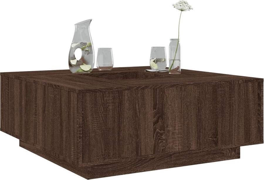 VidaXL Salontafel Bruin Eikenhout 100x100x40 cm
