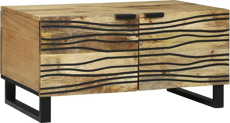 VidaXL Salontafel 80x50x40 cm Massief Hout Mangohout