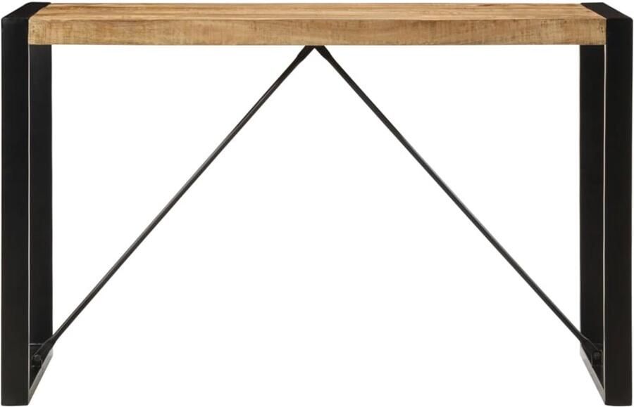 VidaXL Eettafel Eettafels Eetkamertafel Tafel Eettafel 120x55x76 cm massief ruw mangohout