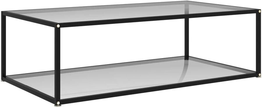 VidaXL Salontafel Gehard Glas 120x60x35 cm Salontafel Banktafel Bijzettafel Glas Tafel Moderne Salontafel