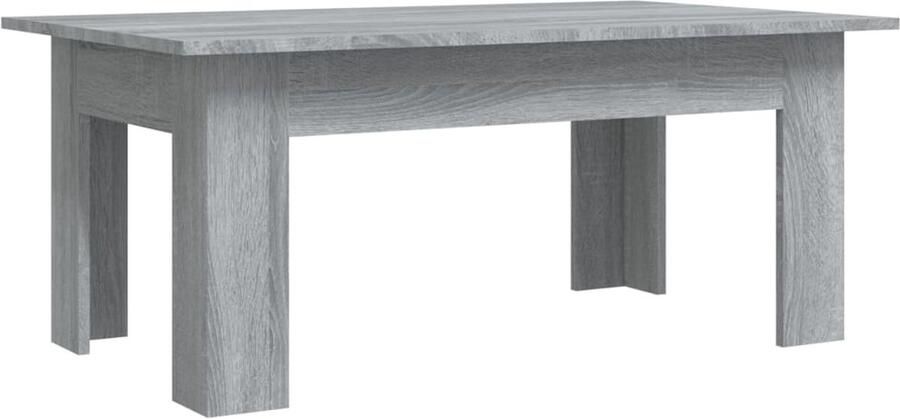 VidaXL Salontafel Grijs Sonoma Eiken 100x60x42 cm Salontafel Houten Salontafel Grijze Salontafel Moderne Salontafel Bewerkthout Design Salontafel Woonkamer Meubilair Living Room Furniture