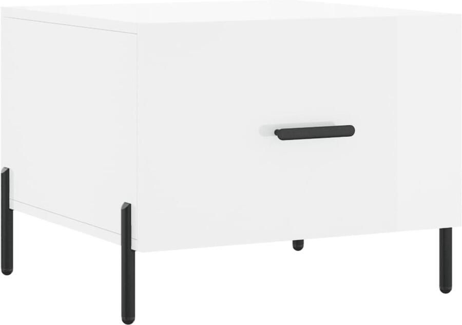 VidaXL Salontafel Hoogglans Wit 50x50x40 cm Salontafel Bijzettafel Koffietafel Houten Salontafel Witte Salontafel Moderne Salontafel Design Salontafel Hoogglans Tafellamp Tv Stand