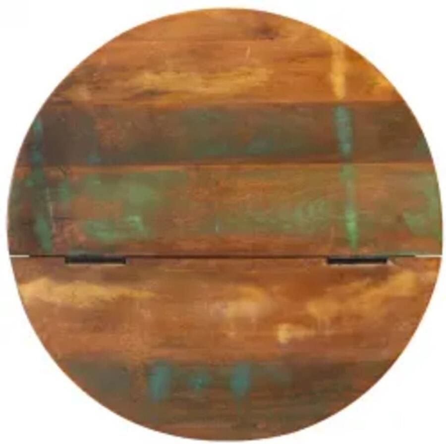 VidaXL -Salontafel-komvormig-massief-gerecycled-hout-wit