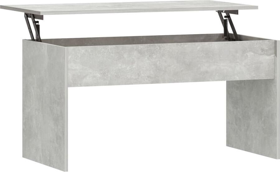 VidaXL Salontafel Lift Top Betongrijs 102x50 5x52 5 cm Salontafel Houten Salontafel Lift Top Tafel Multifunctionele Tafel Beton Grijs Modern Interieur Living Room Furniture