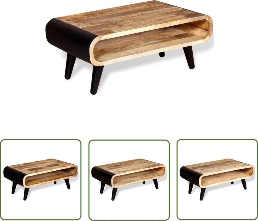 The Living Store Salontafel IndustriÃle Stijl Massief Mangohout 90 x 55 x 39 cm Industriele Salontafel Mango Hout Vintage Salontafel Tafellamp Industrieel Bijzettafel Industrieel
