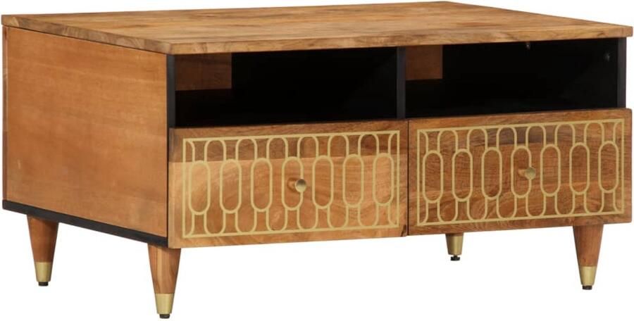 VidaXL Salontafel Mangohout 80x54x40 cm Salontafel Salontafels Bijzettafel Banktafel