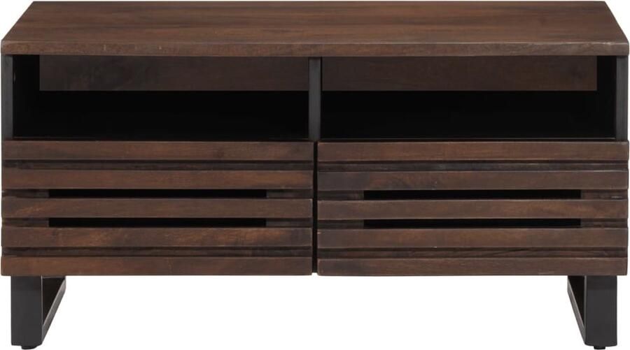 VidaXL Salontafel Mangohout 80x55x40 cm Bruin Salontafel Salontafels Bijzettafel Banktafel