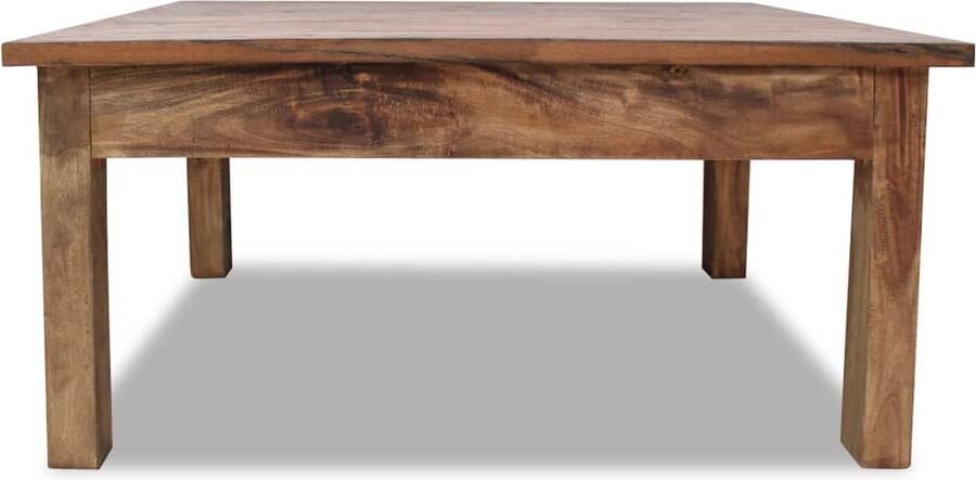 VidaXL Salontafel Massief Gerecycled Hout 98x73x45 cm Salontafel Houten Salontafel Rustic Meubilair Vintage Meubelen Acacia Hout Gerecyclede Materialen Handmade Furniture Uniek Meubel