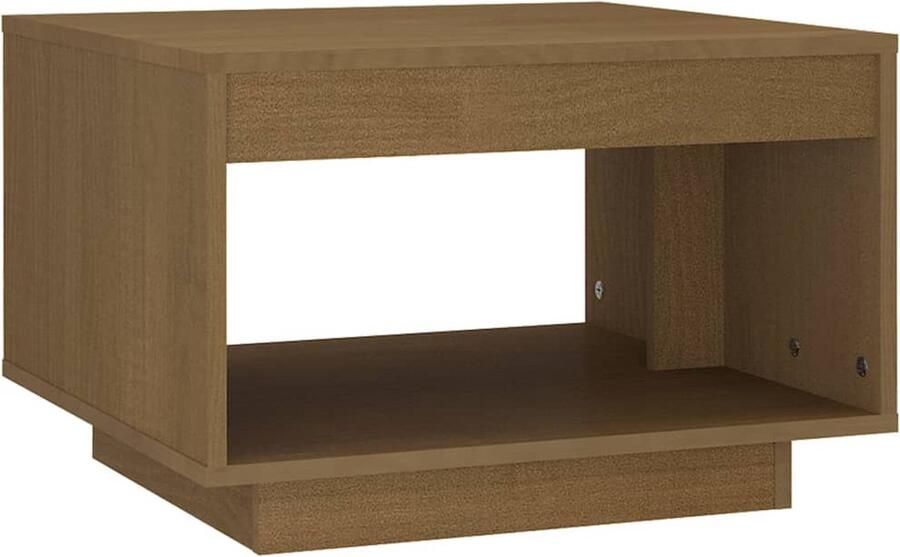 VidaXL Salontafel Massief Grenenhout Honingbruin Salontafel Hout Grenenhout Honingbruin Meubilair Livingroom Interieurdecoratie