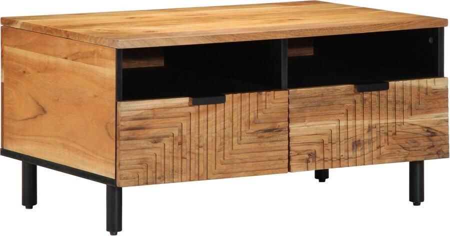 VidaXL Salontafel with Drawer Bruin 80 x 54 x 40 cm Massief acaciahout