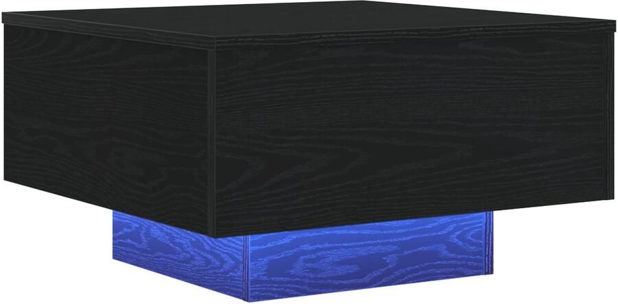 VidaXL Couch tafel Zwart eiken Bewerkt hout 55 x 55 x 31 cm Duurzaam - Foto 2