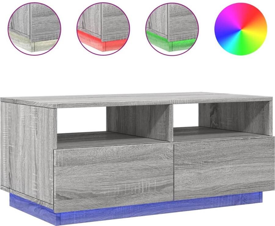 VidaXL -Salontafel-met-LED-verlichting-90x49x40-cm-grijs-sonoma-eiken