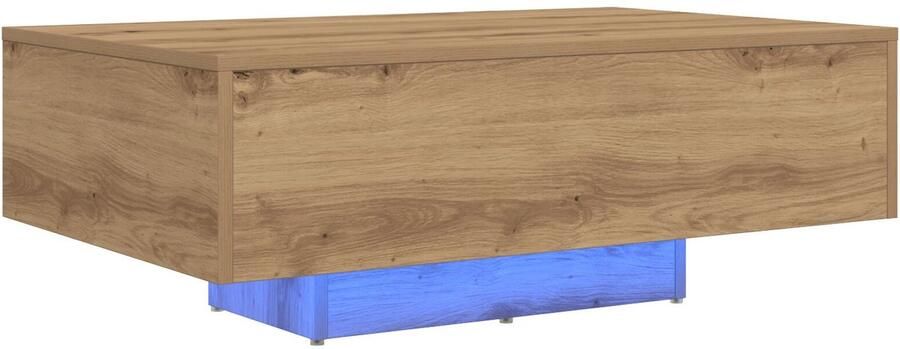 VidaXL Salontafel artisanaal eikenkleurig 85 x 55 x 31 cm Bewerkt hout - Foto 2