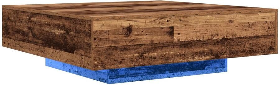 VidaXL Salontafel Oud hout Massief Hout 100 x 100 x 31 cm Duurzaam - Foto 2