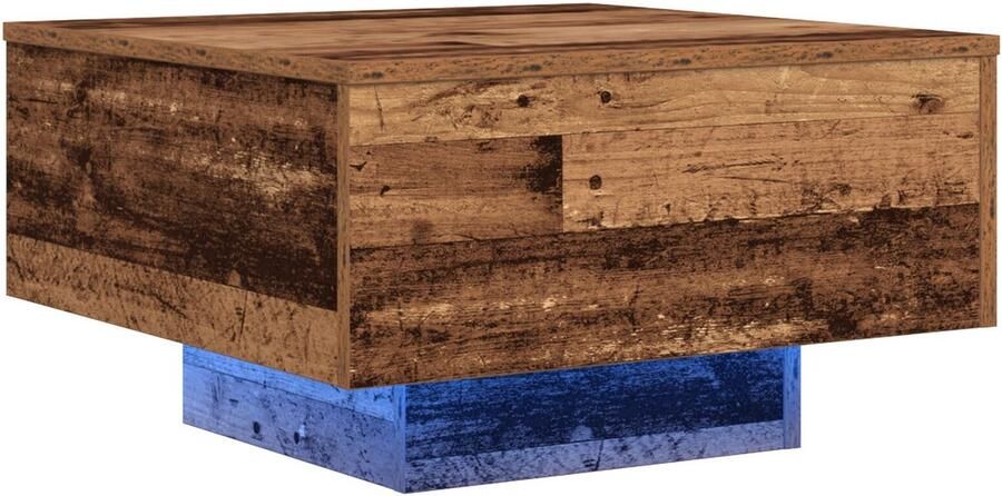 VidaXL Salontafel Oud Hout Massief Gerecycled Hout 55 x 55 x 31 cm - Foto 2