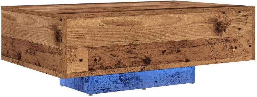 VidaXL Salontafel Oud hout Massief gerecycled hout 85 x 55 x 31 cm - Foto 2