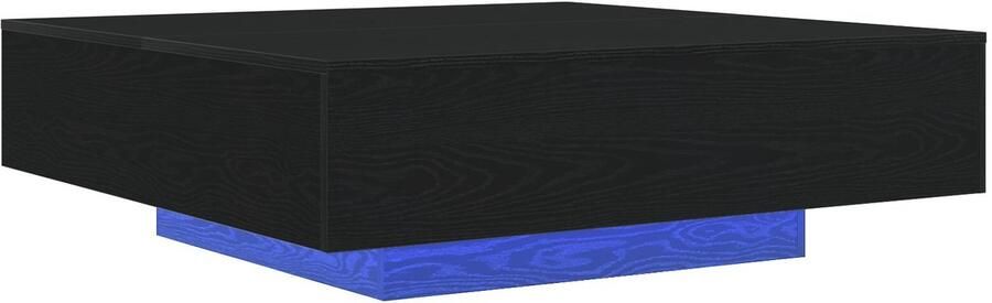 VidaXL Salontafel Zwart eiken Bewerkt hout 100 x 100 x 31 cm Salontafel - Foto 2