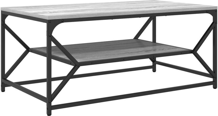 VidaXL Salontafel Grey sonoma Hout 90 x 50 x 40 cm Strak Salontafel - Foto 2
