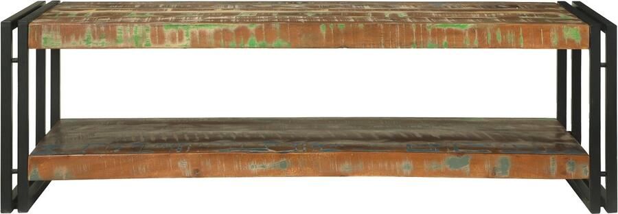 VidaXL Salontafel Multikleur 120 x 50 x 38 cm massief gerecycled hout