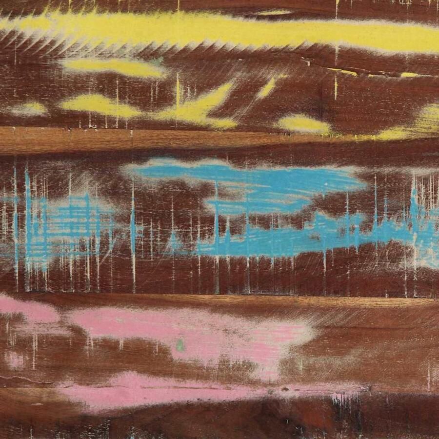 VidaXL Salontafel Multikleur 40 x 40 x 38 cm massief gerecycled hout