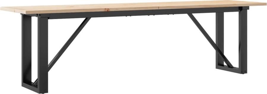 VidaXL Salontafel O-frame 160x40x45 cm Grenenhout Salontafel Salontafels Bijzettafel Banktafel