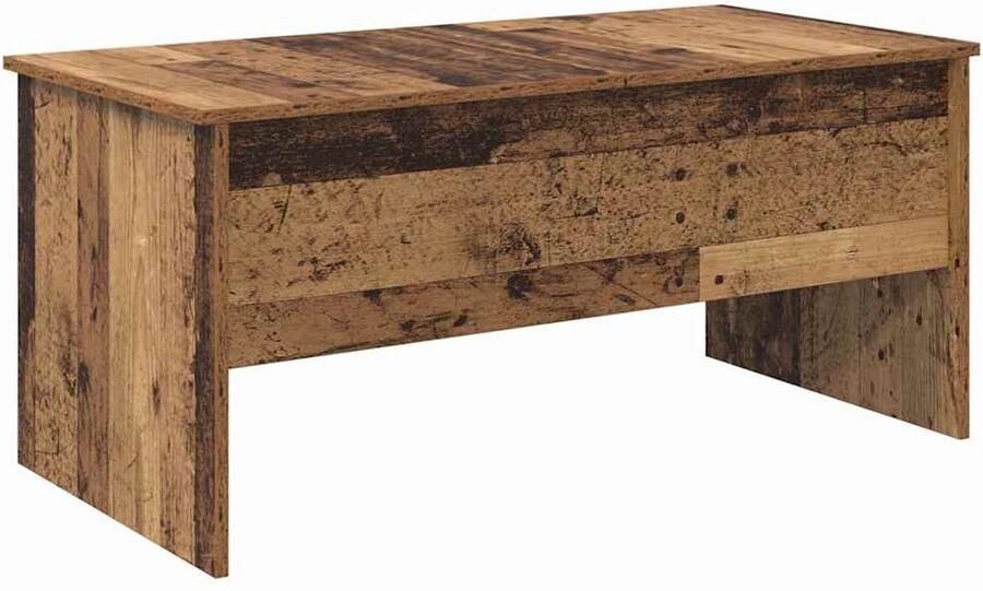 VidaXL Salontafel Oud hout 102 x 50 5 x 46 5 cm Bewerkt hout