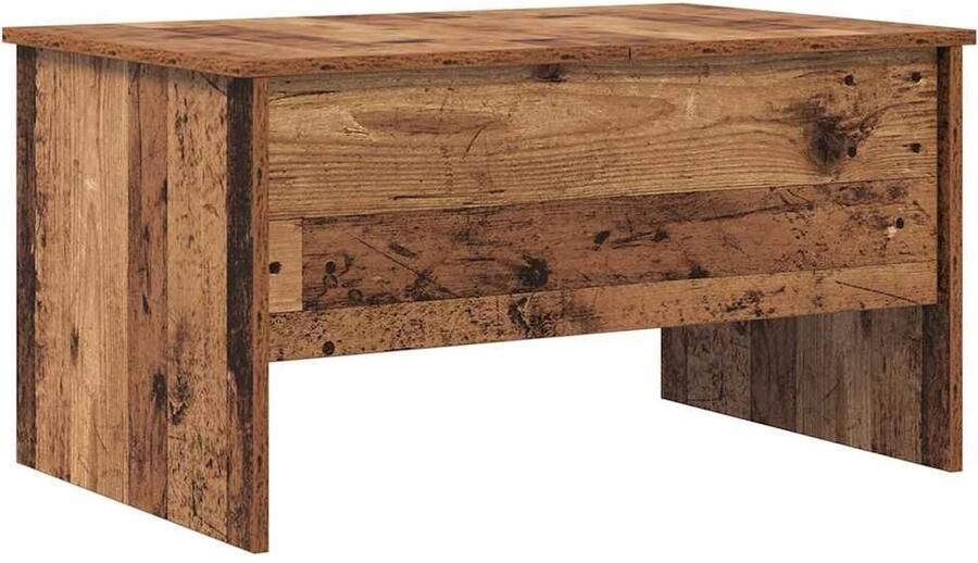 VidaXL Salontafel Oud hout 80 x 50 5 x 42 5 cm Bewerkt hout