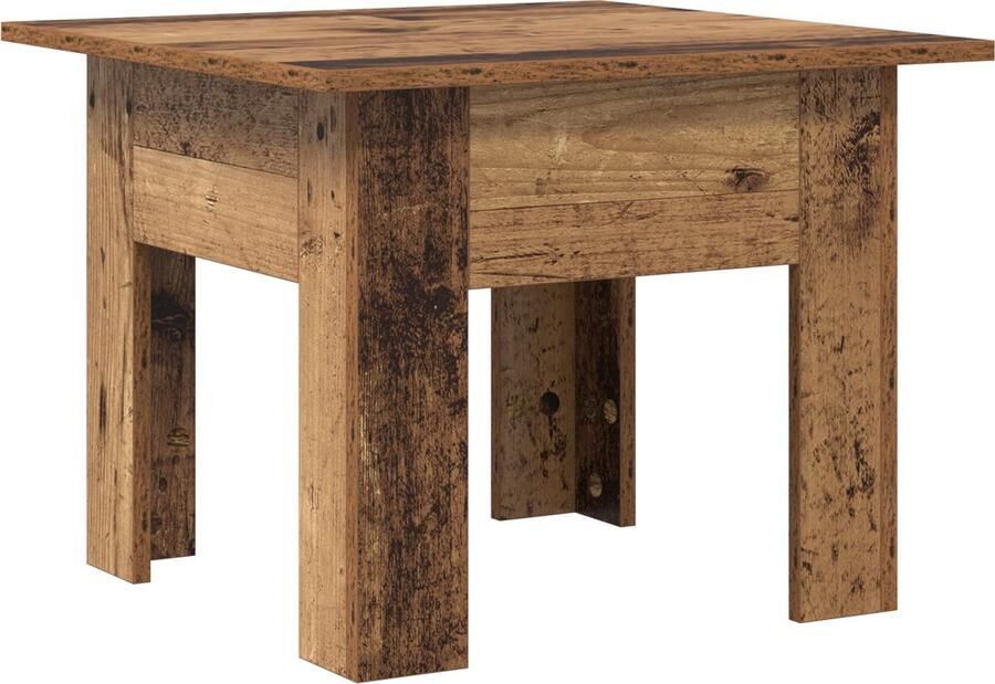 VidaXL Salontafel Oud hout 55 x 55 x 42 cm Bewerkt hout
