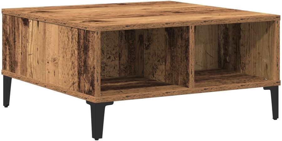 VidaXL Salontafel Oude Hout 60x60x30 cm Geengineerd Hout