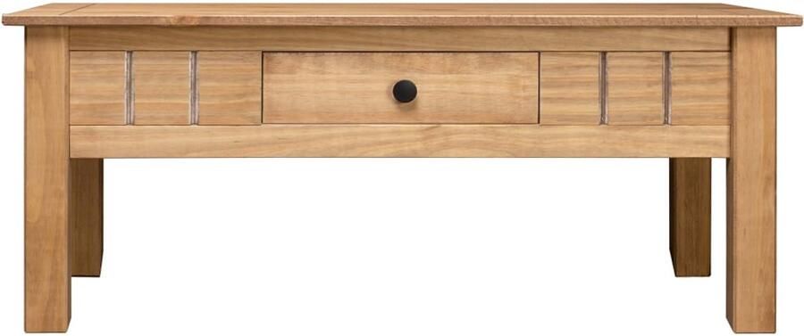 VidaXL Salontafel Panama Massief Grenenhout 100x60x45 cm Salontafel Houten Tafel Grenenhout Tafel Landelijke Salontafel Bijzettafel Tv Tafel Living Room Furniture Meubilair Bruin