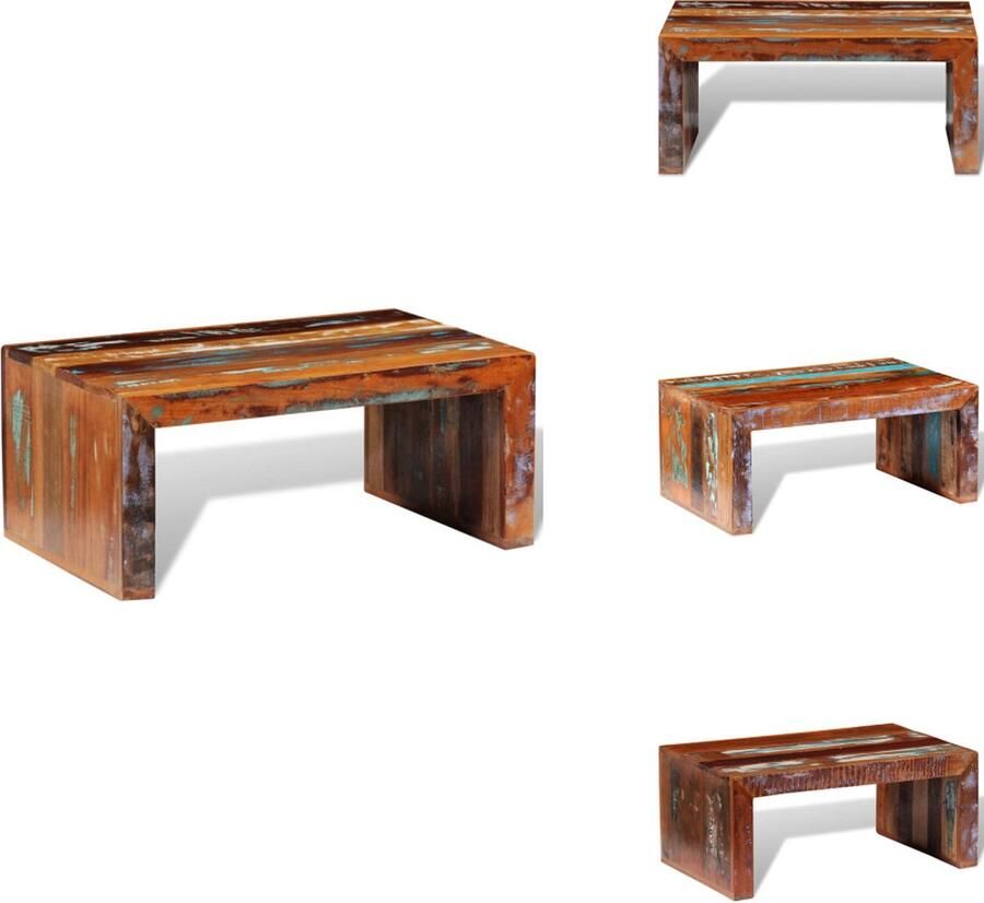 VidaXL Salontafel Salon Tafel Salon Tafels Salontafel gerecycled hout