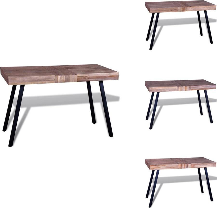 VidaXL Salontafel Salon Tafel Salon Tafels Tafel gerecycled teakhout