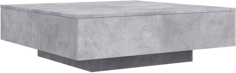 VidaXL Salontafel 100x100x31 cm bewerkt hout betongrijs Salontafel Salontafels Bijzettafel Banktafel